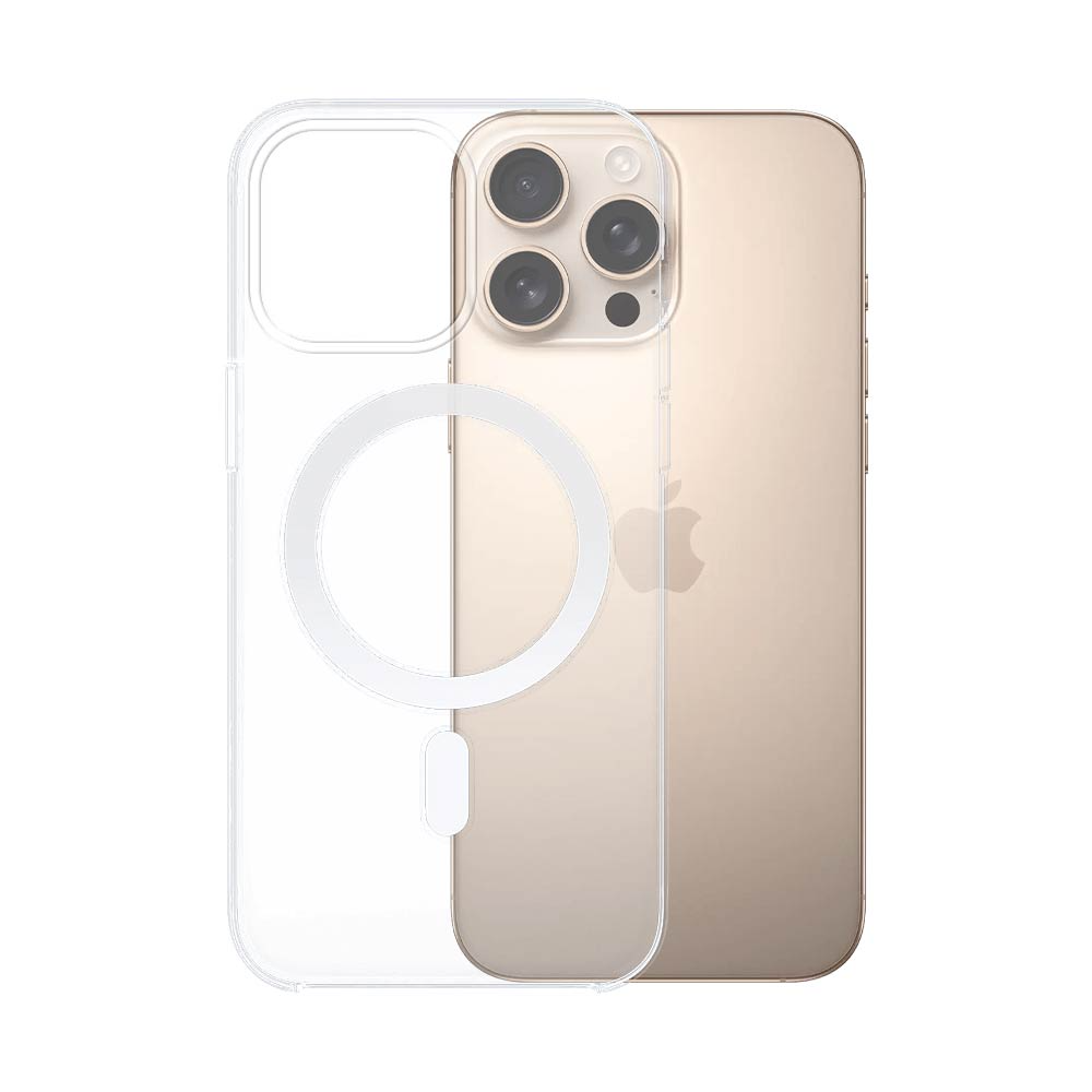Transparent Silicone MagSafe Case for Apple iPhone 16 Pro - Slim Fit Protection