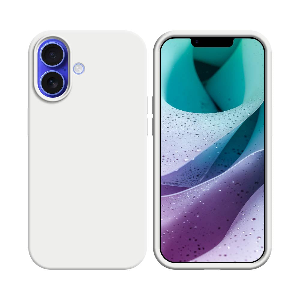 Premium White Silicone Case for Apple iPhone 17 - Slim Protective Cover