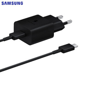 Chargeur Secteur Samsung 15W USB-C 2A, Câble Type-C 1m, Noir