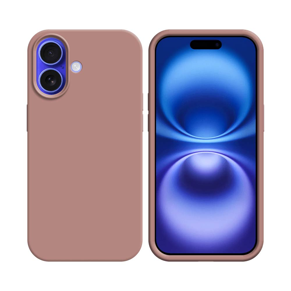 Soft Touch Rose Silicone Protective Case for Apple iPhone 16