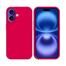 Soft Touch Silicone Protective Case for Apple iPhone 16