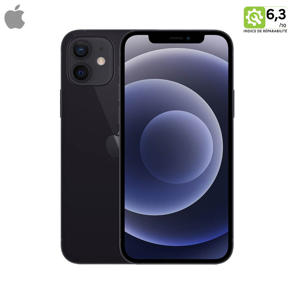 Premium Refurbished Apple iPhone 12, 128GB, Grade A Black, 5G Connectivity