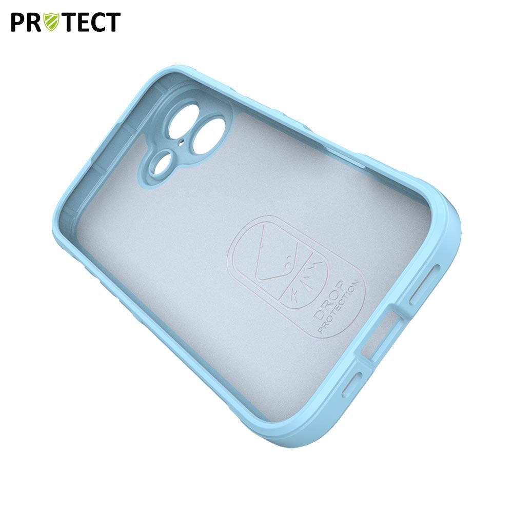Coque Protectrice IX008 Résistante iPhone 17 Bleu Clair Antichoc Antidérapante Durable Premium