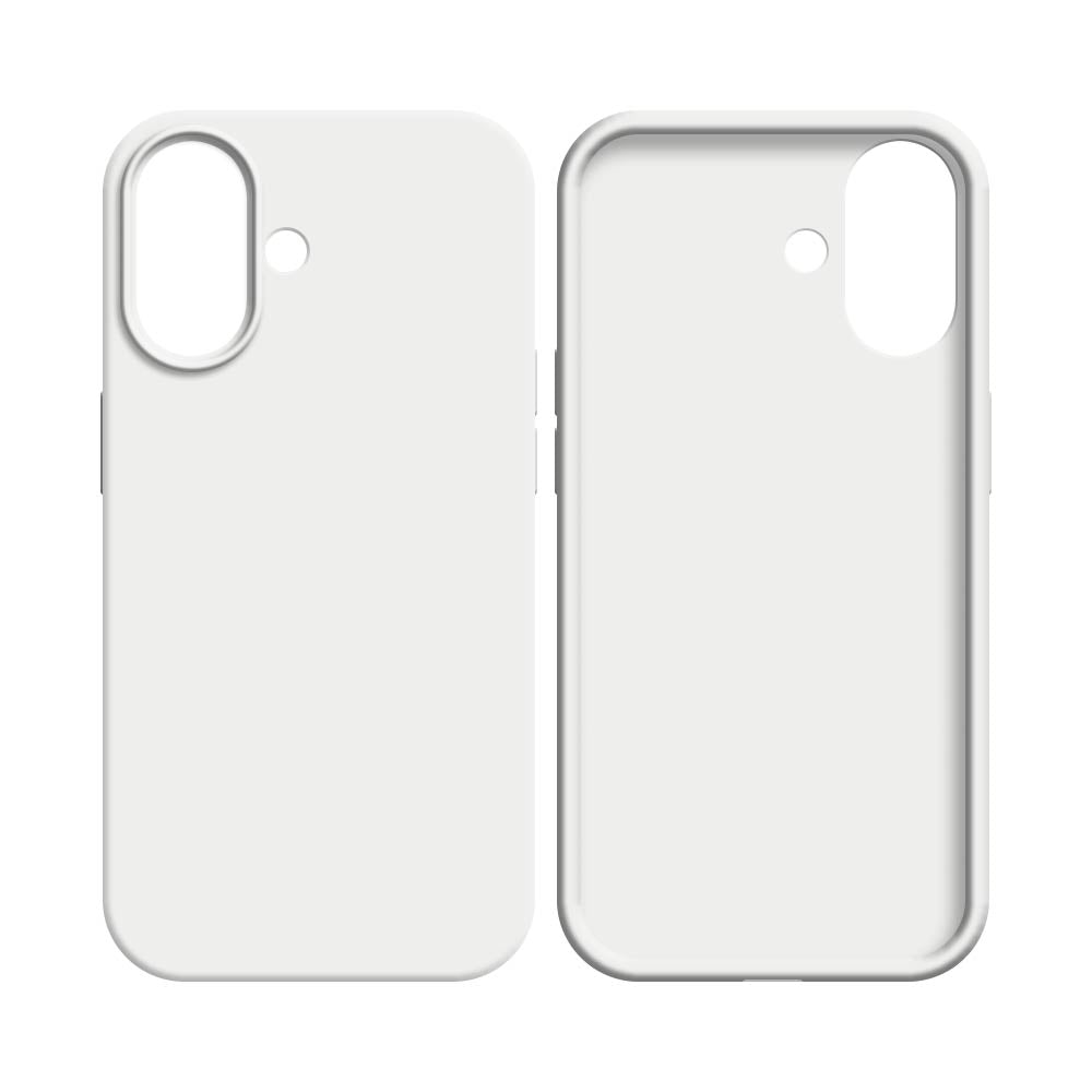 Premium White Silicone Case for Apple iPhone 17 - Slim Protective Cover