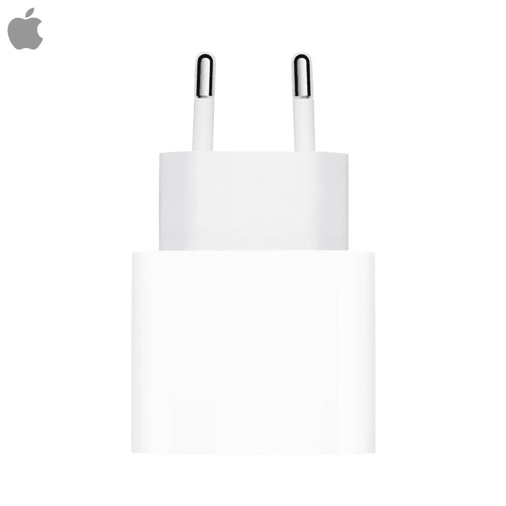 Chargeur Secteur USB-C Apple Original 20W 3A Blanc Recharge Rapide iPhone iPad