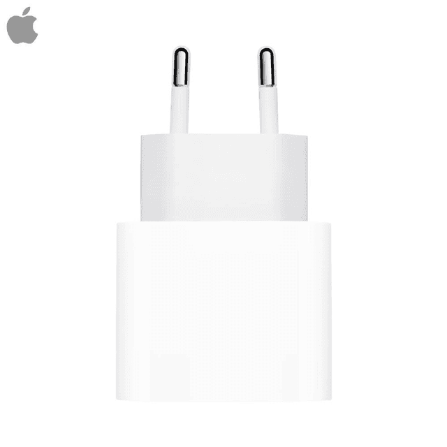 Chargeur Secteur USB-C Apple Original 20W 3A Blanc Recharge Rapide iPhone iPad